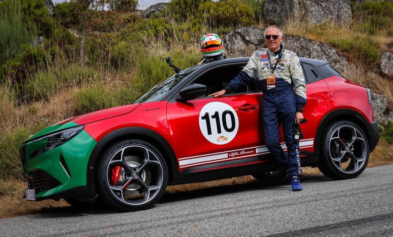 Carlos Tavares con l'Alfa Romeo Junior Veloce al Caramulo Motorfestival 2024